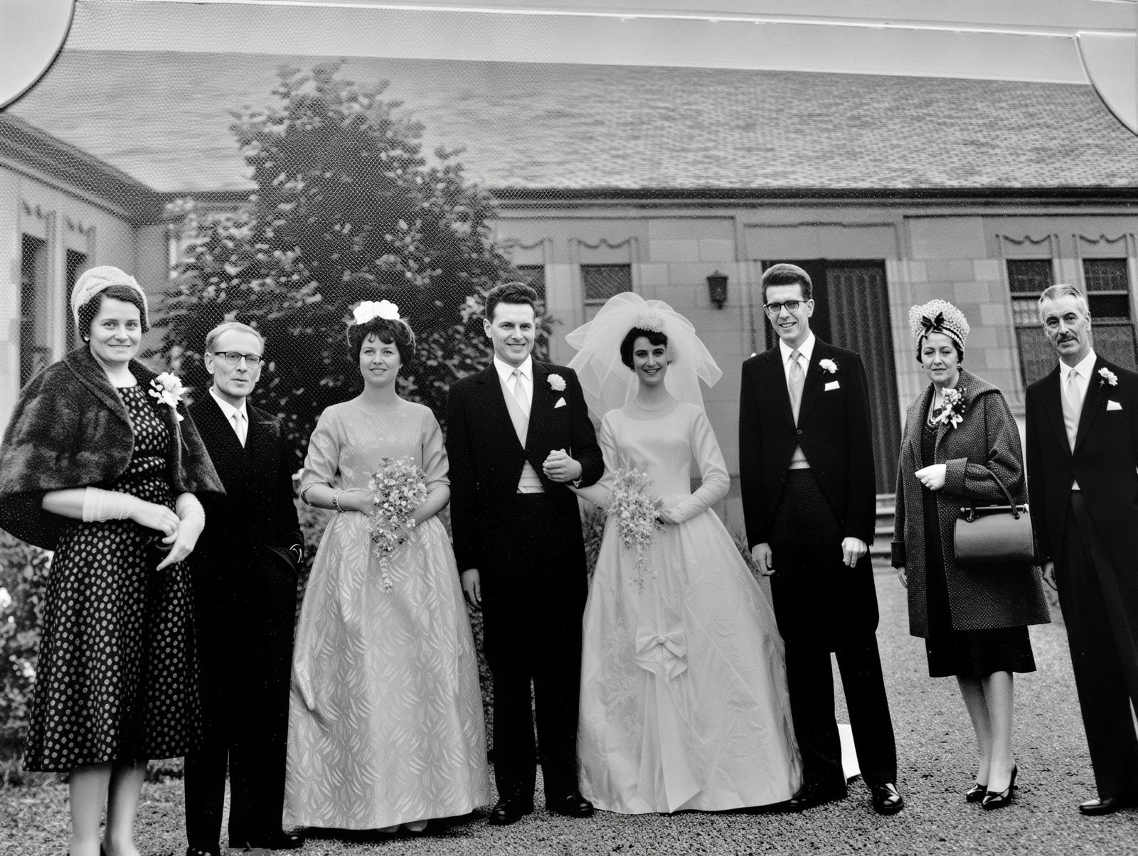 Ray Ferguson's parents on their wedding day in Glasgow in 1961